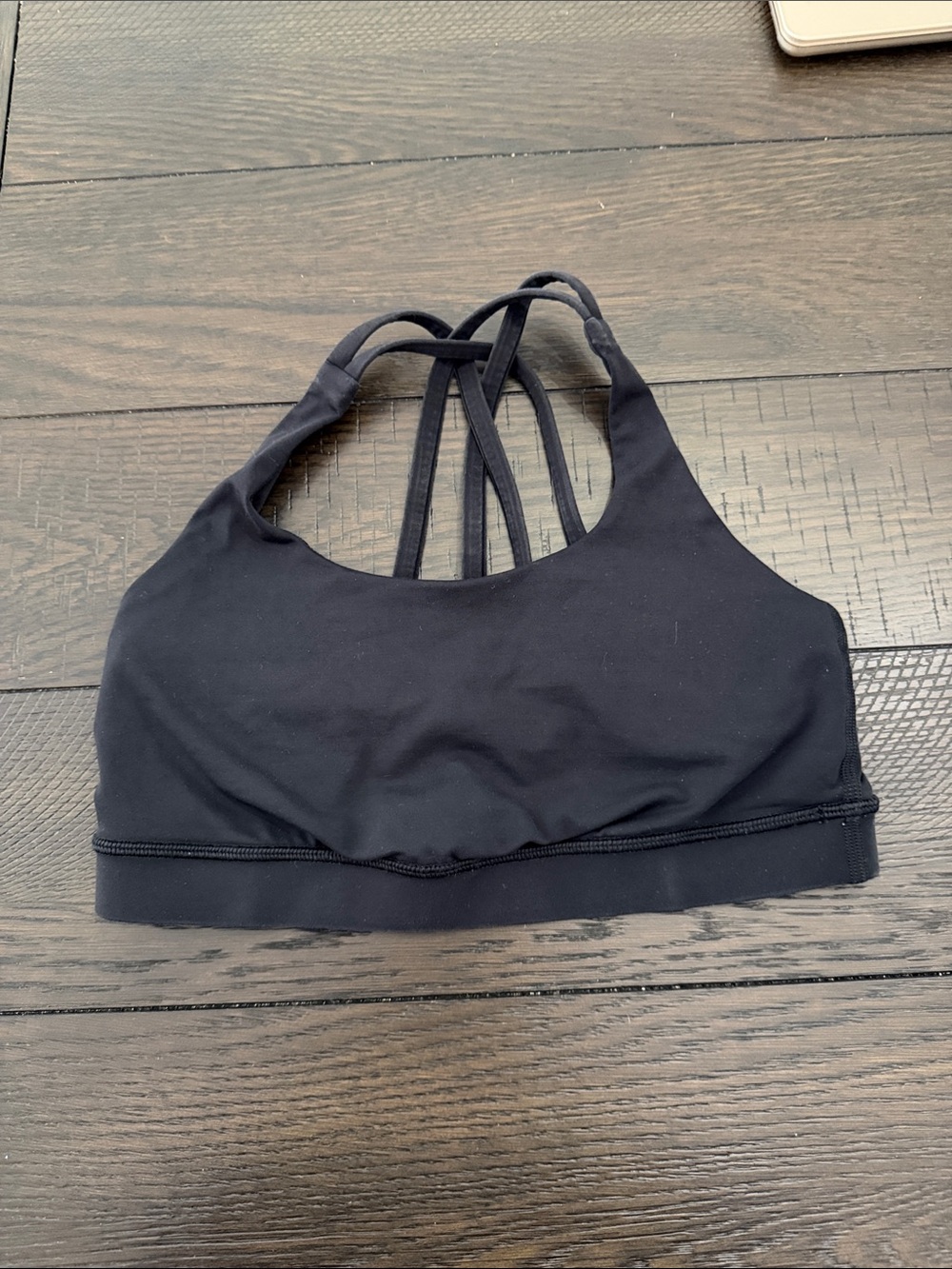 lululemon athletica Black Strappy Back Sports Bra